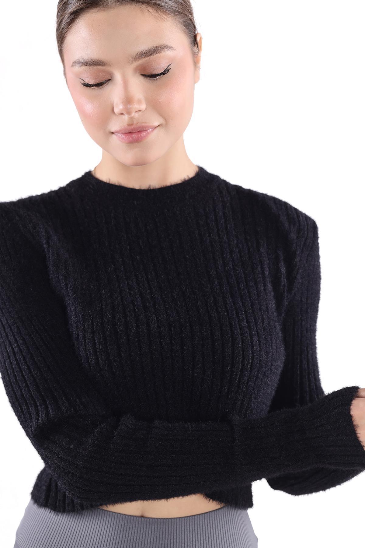 6620 Sakallı Yumoş Kazak Siyah - 8