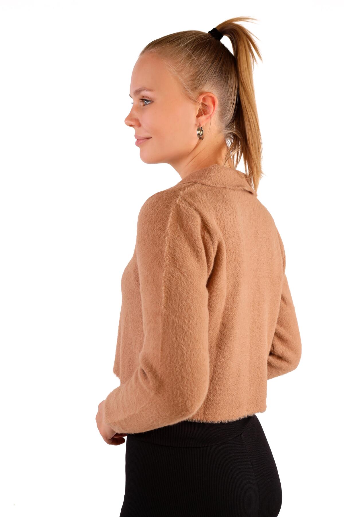 Polo Yaka Yumoş Kazak 6621 Camel - 6