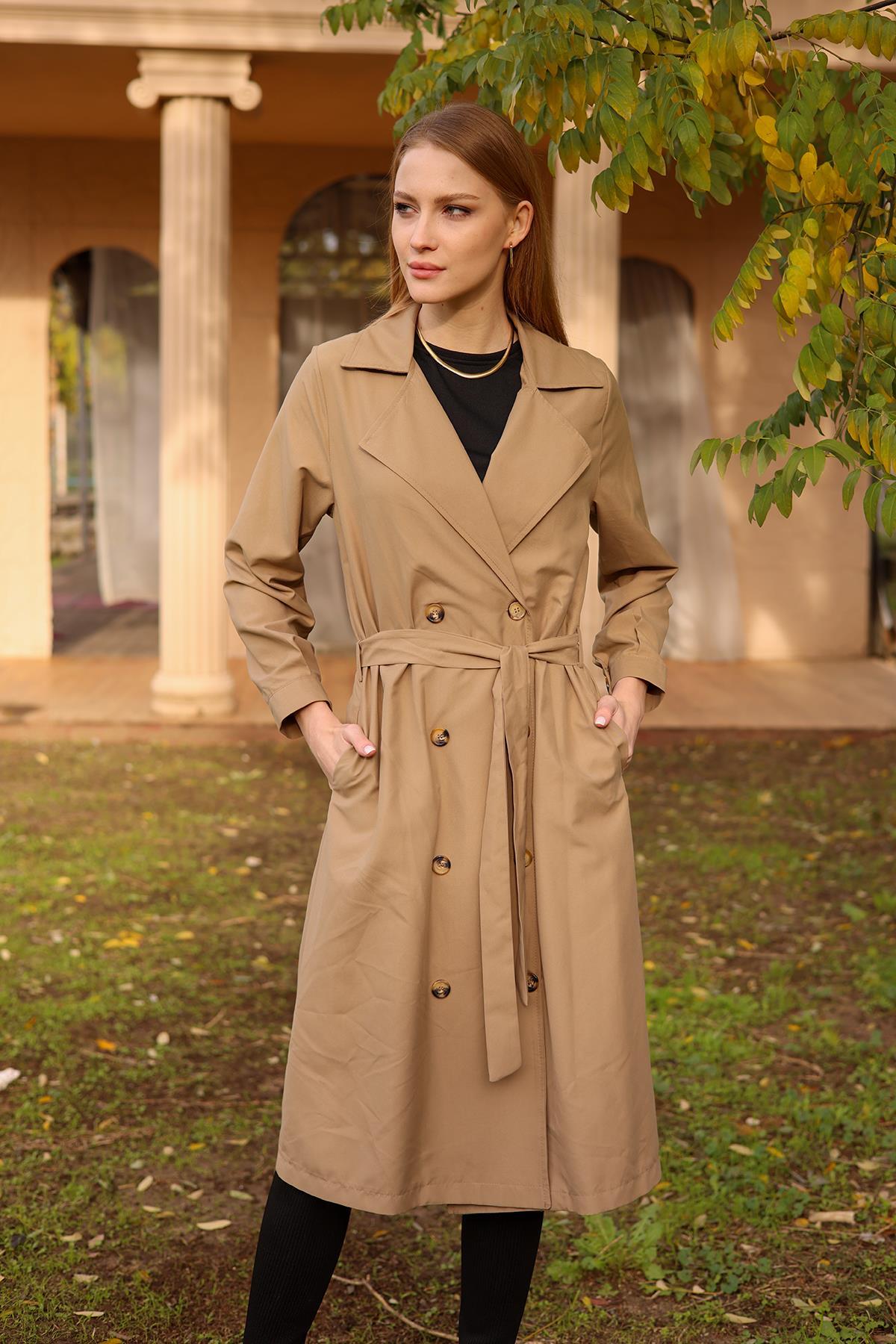 Vizon Şal Yaka Trençkot 6625A - 2