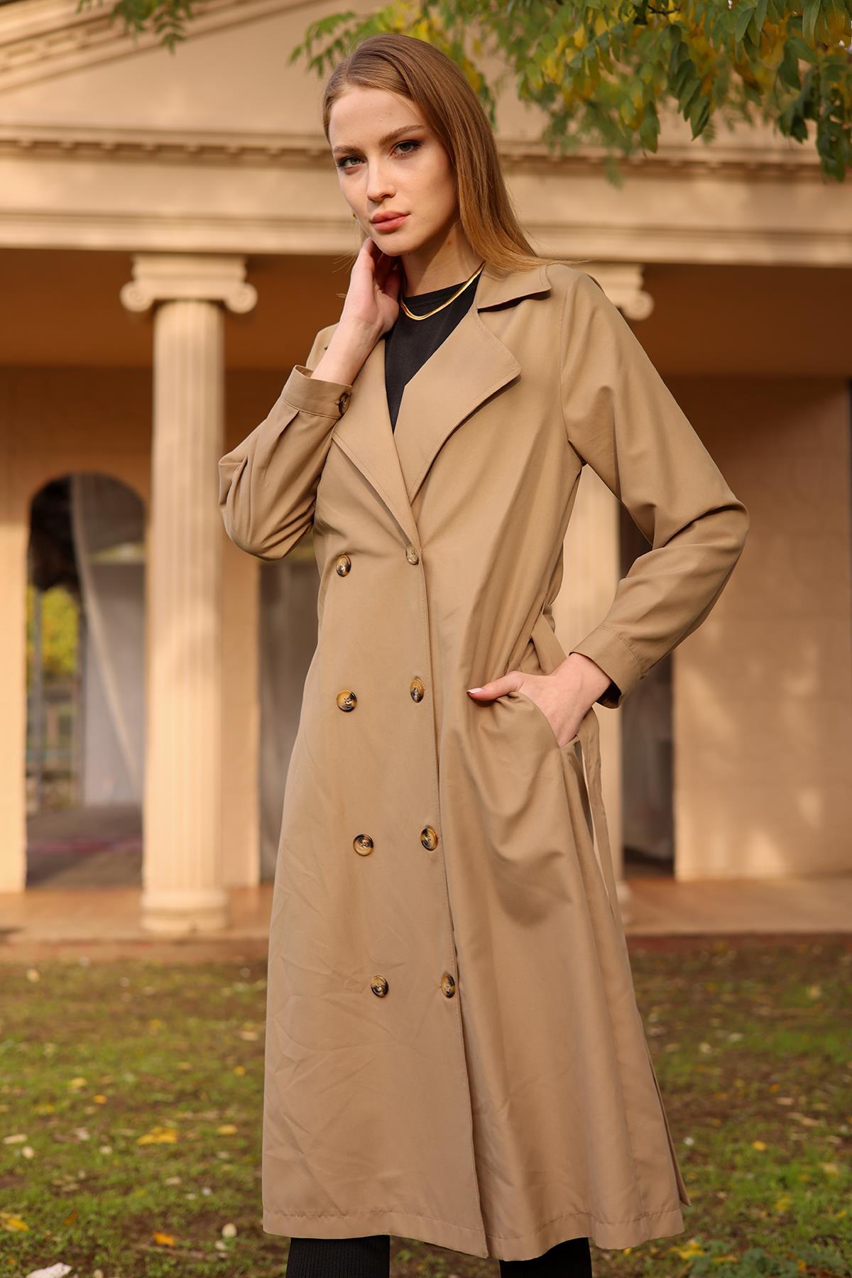 Vizon Şal Yaka Trençkot 6625A - 5