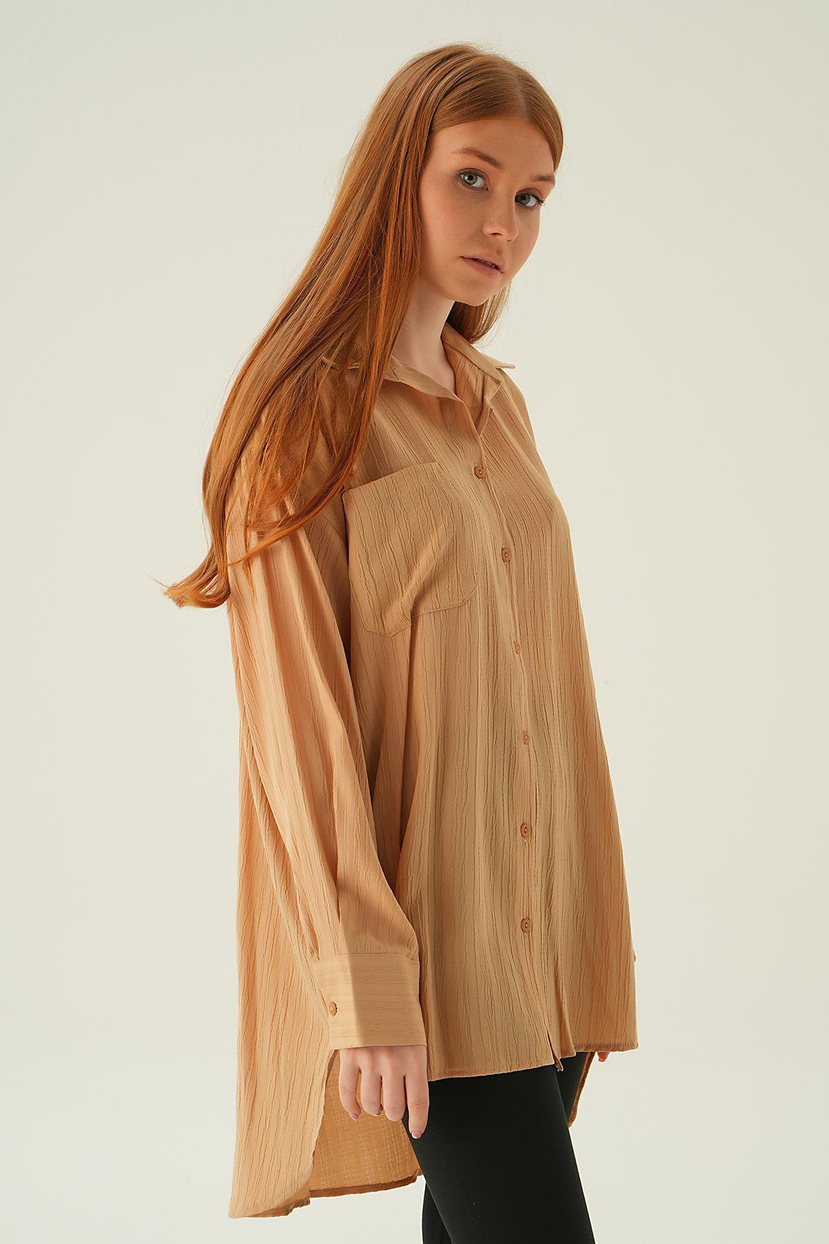 Vizon Oversize Gömlek 6644-1 - 3