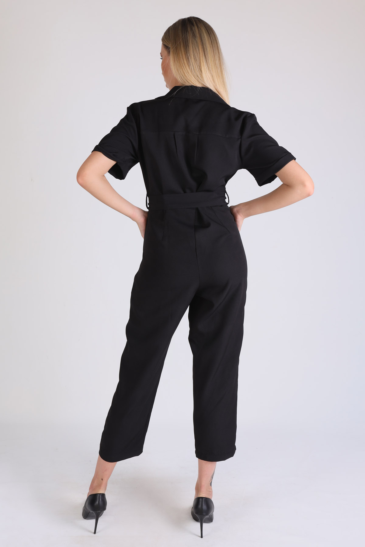 6653A V Yaka Cepli Tulum Siyah - 5