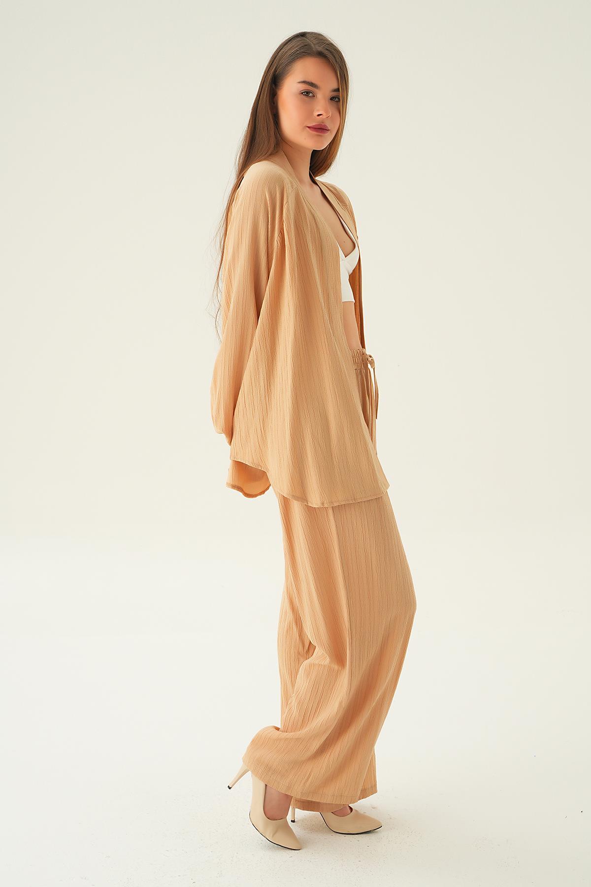 Vizon Kimono Pantolon Takım 6657A - 3