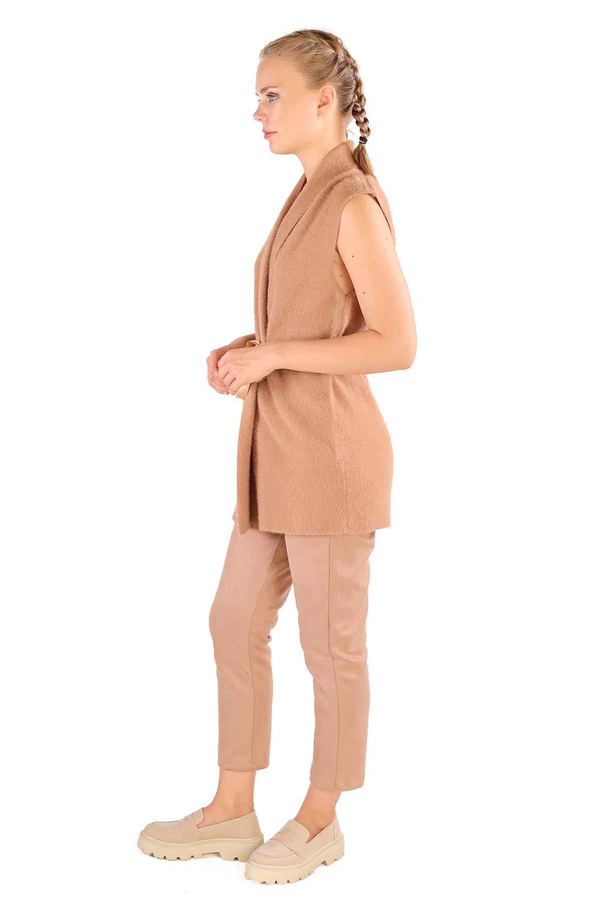 6670 Yumoş Yelek Camel - 6