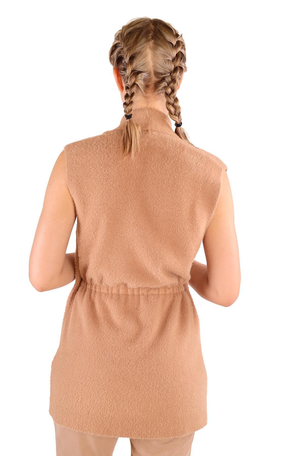 6670 Yumoş Yelek Camel - 5