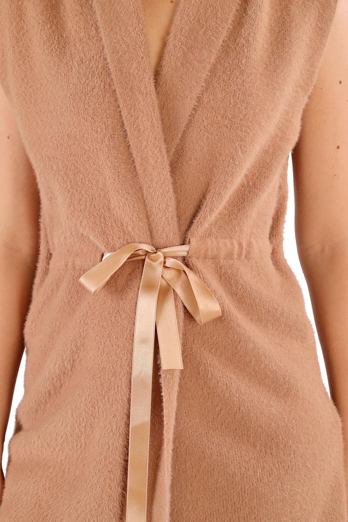 6670 Yumoş Yelek Camel - 7