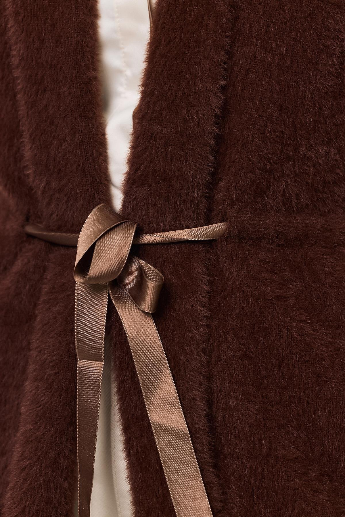 6670 Yumoş Yelek Kahve - 6