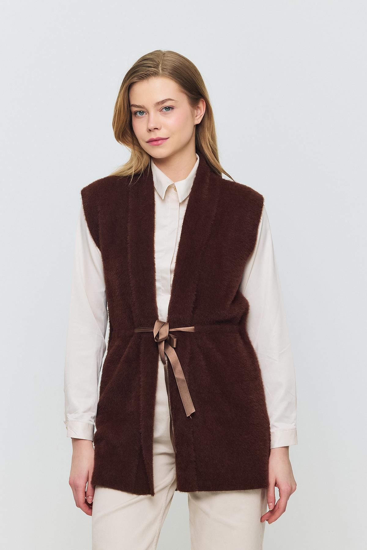 Kahve Yumoş Yelek 6670 