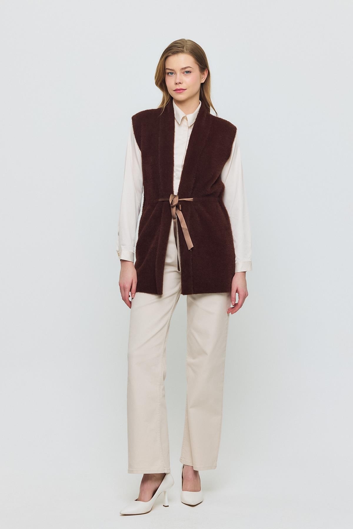 Kahve Yumoş Yelek 6670 - 2