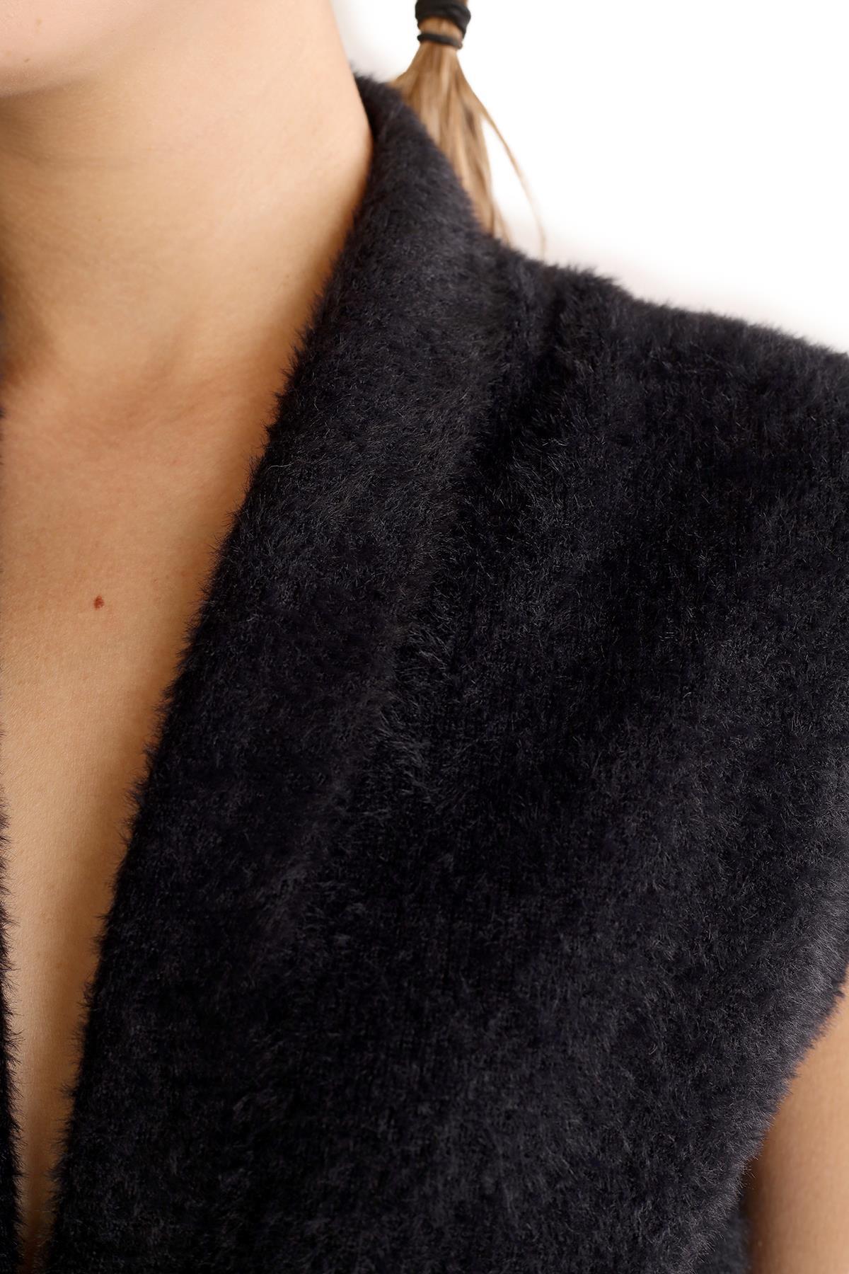 6670 Yumoş Yelek Siyah - 6