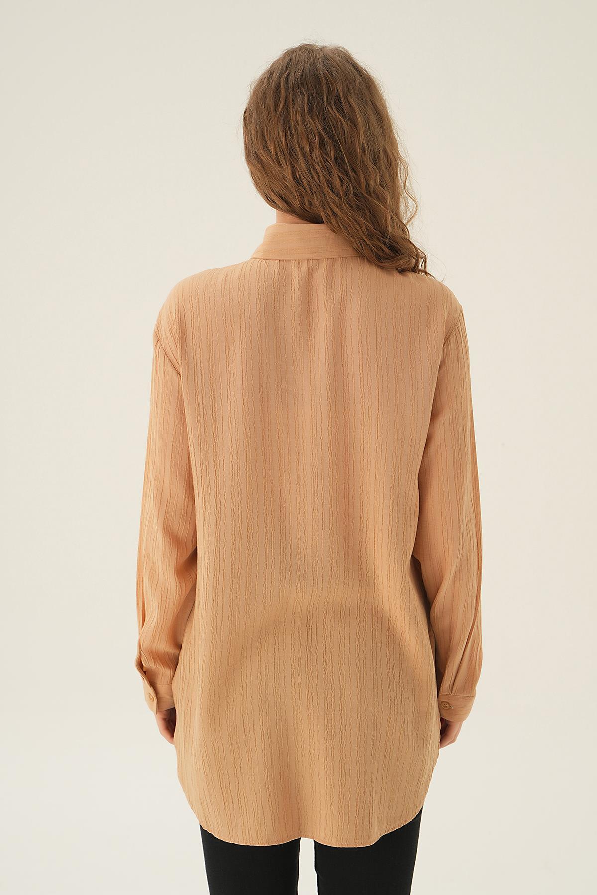 6684A Tek Cep Gömlek Vizon - 3