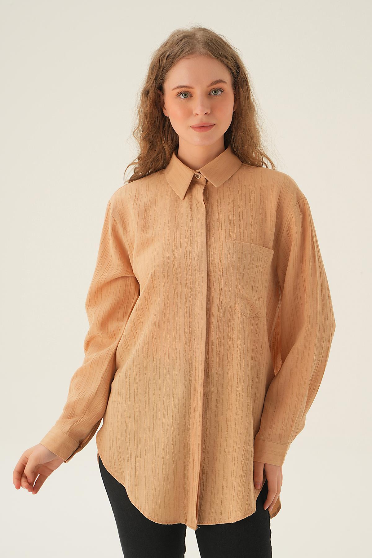 Vizon Tek Cep Gömlek 6684A - 2