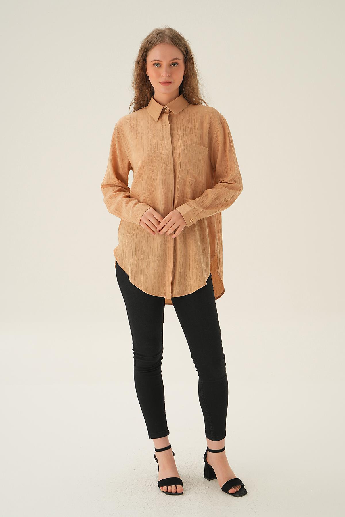 Vizon Tek Cep Gömlek 6684A - 6