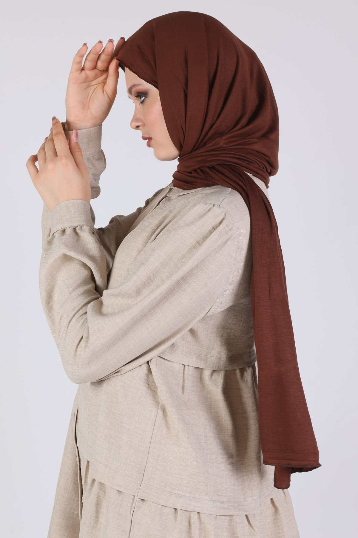 Bej Kat Kat Detay Tunik 6765A - 4