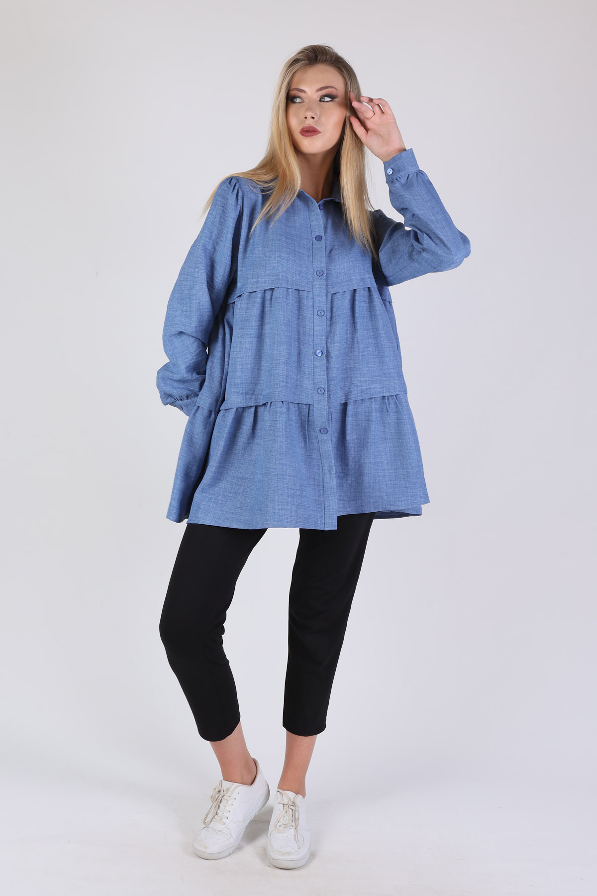 İndigo Kat Kat Detay Tunik 6765A - 2