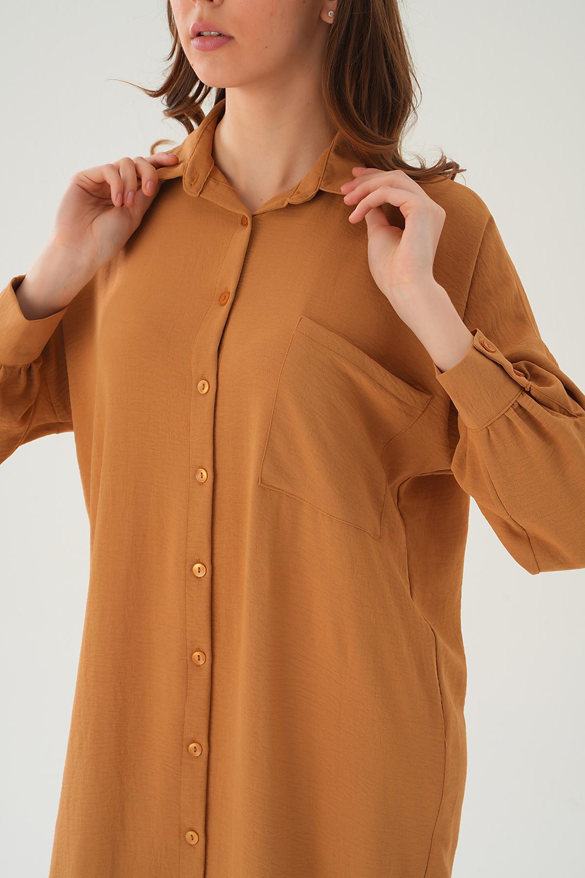 Vizon Cep Detay Uzun Tunik 6773-1 - 5