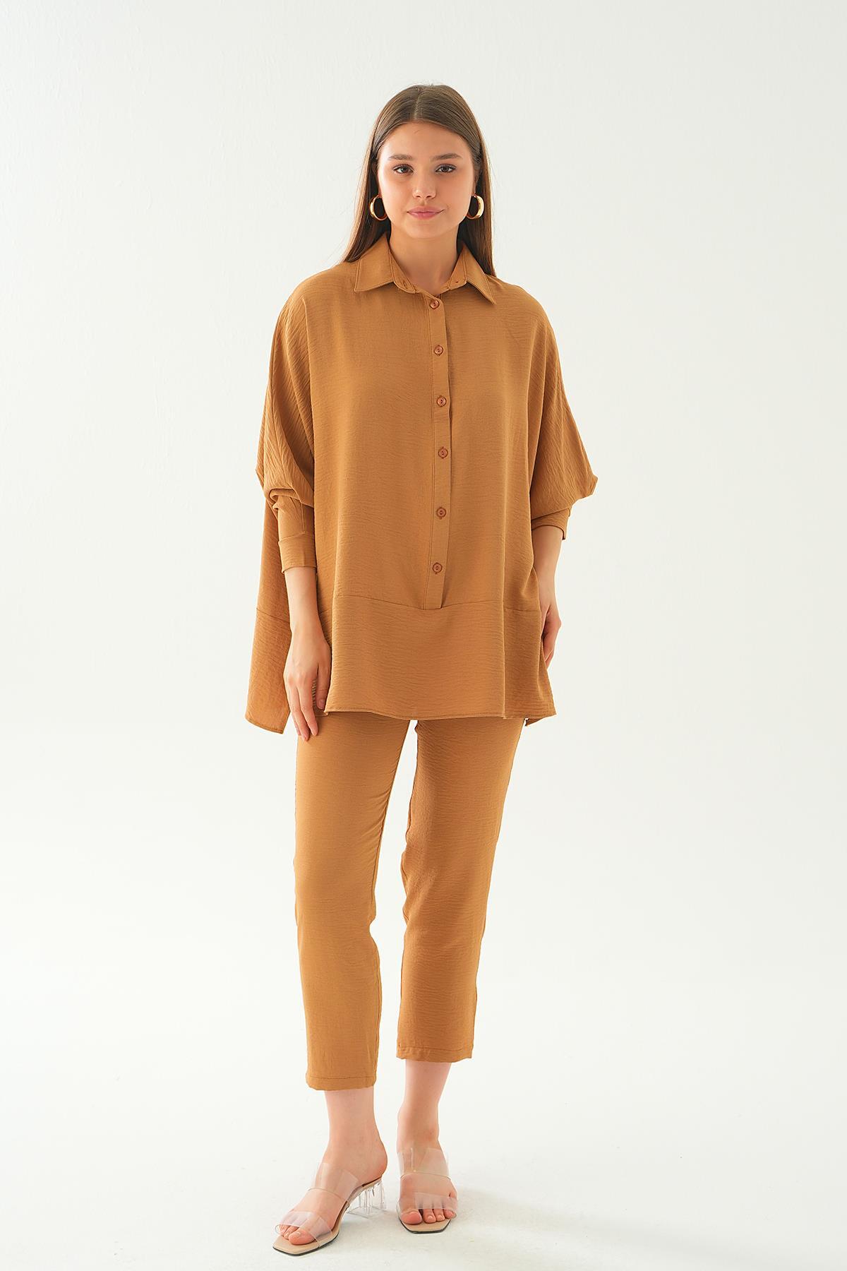 Vizon Etek Parça Detay Pantolon Takım 6775A - 6