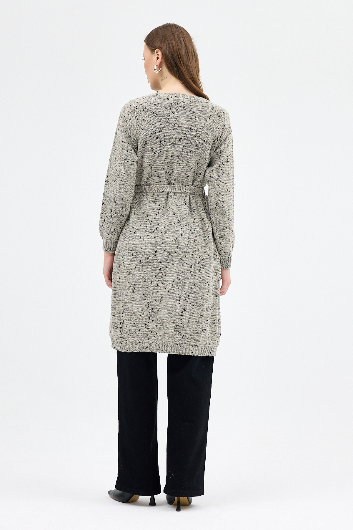 Taş Kadın Kuşaklı Uzun Hırka 6800 - 5