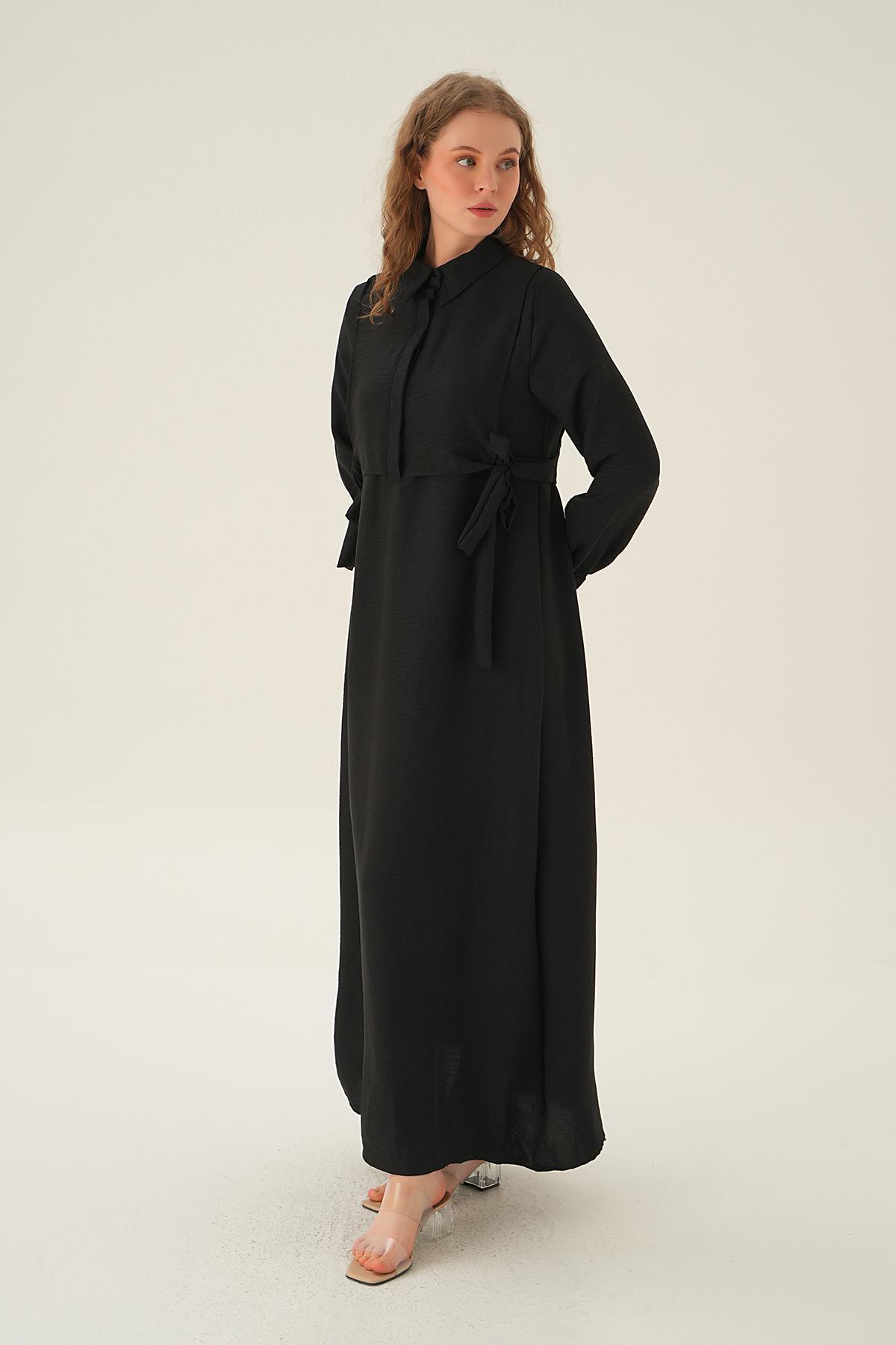 Siyah Bolerolu Elbise 6809A - 3