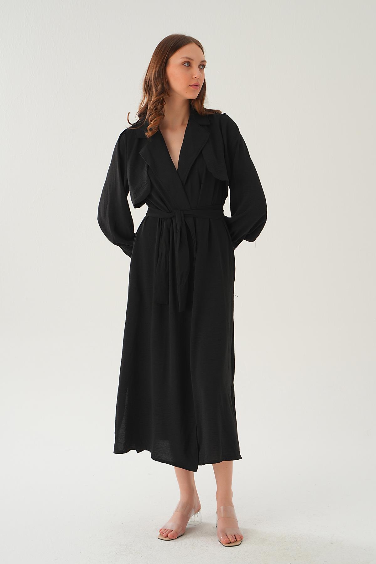 Siyah Parça Detay Kap 6822A - 3