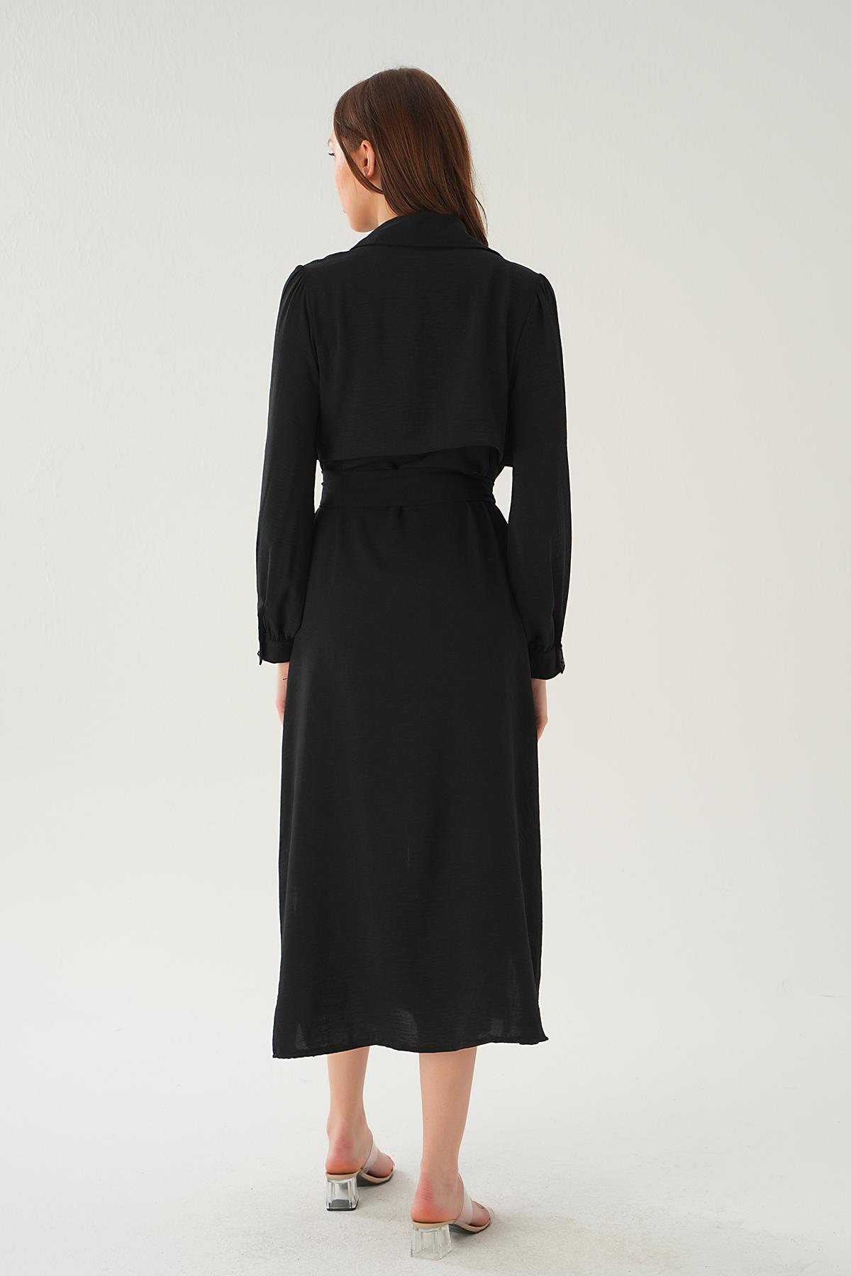 Siyah Parça Detay Kap 6822A - 5