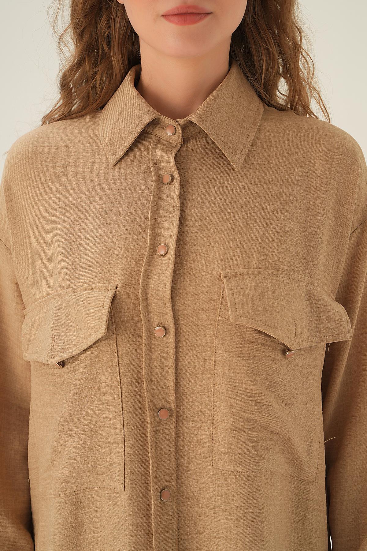 Vizon Çift Cep Detay Tunik 6829A - 2