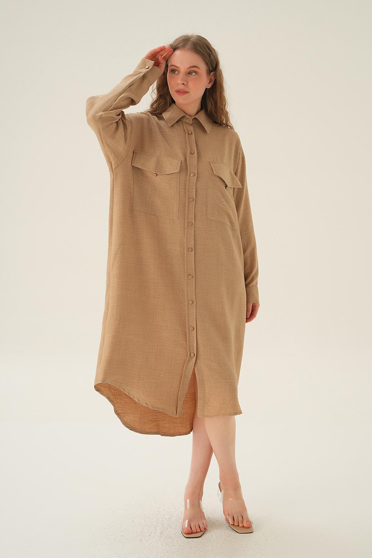 Vizon Çift Cep Detay Tunik 6829A - 4