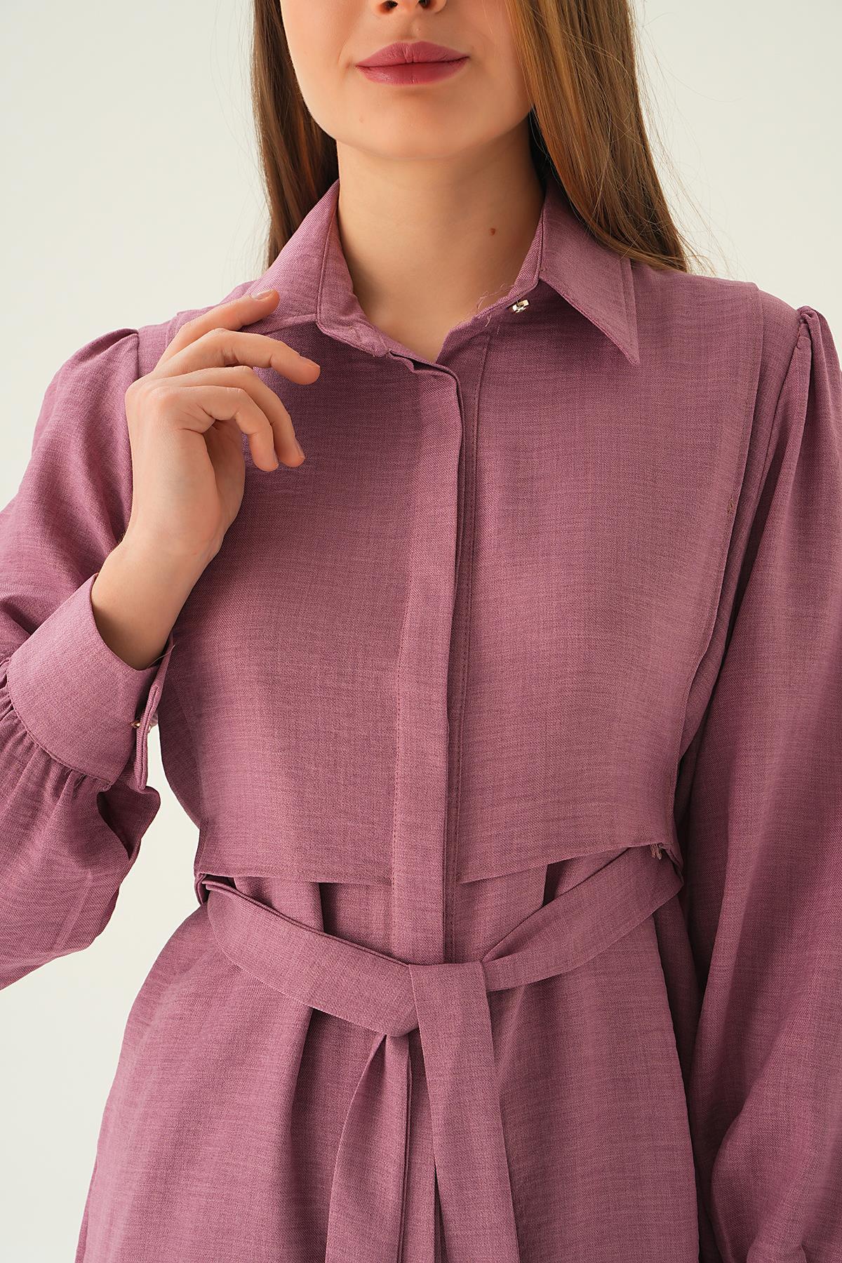 Gül Bağlamalı Tunik Pantolon Takım 6835A - 2