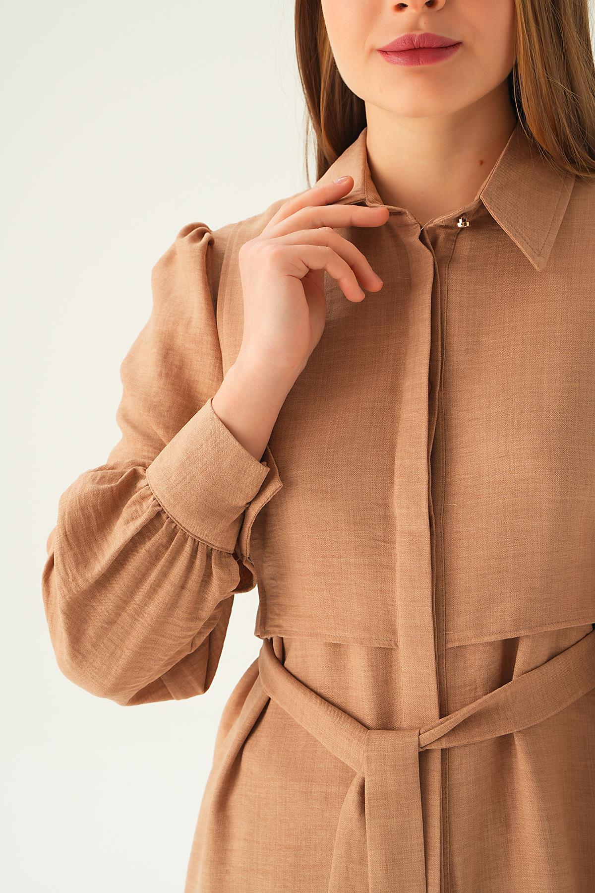 Vizon Bağlamalı Tunik Pantolon Takım 6835A - 2