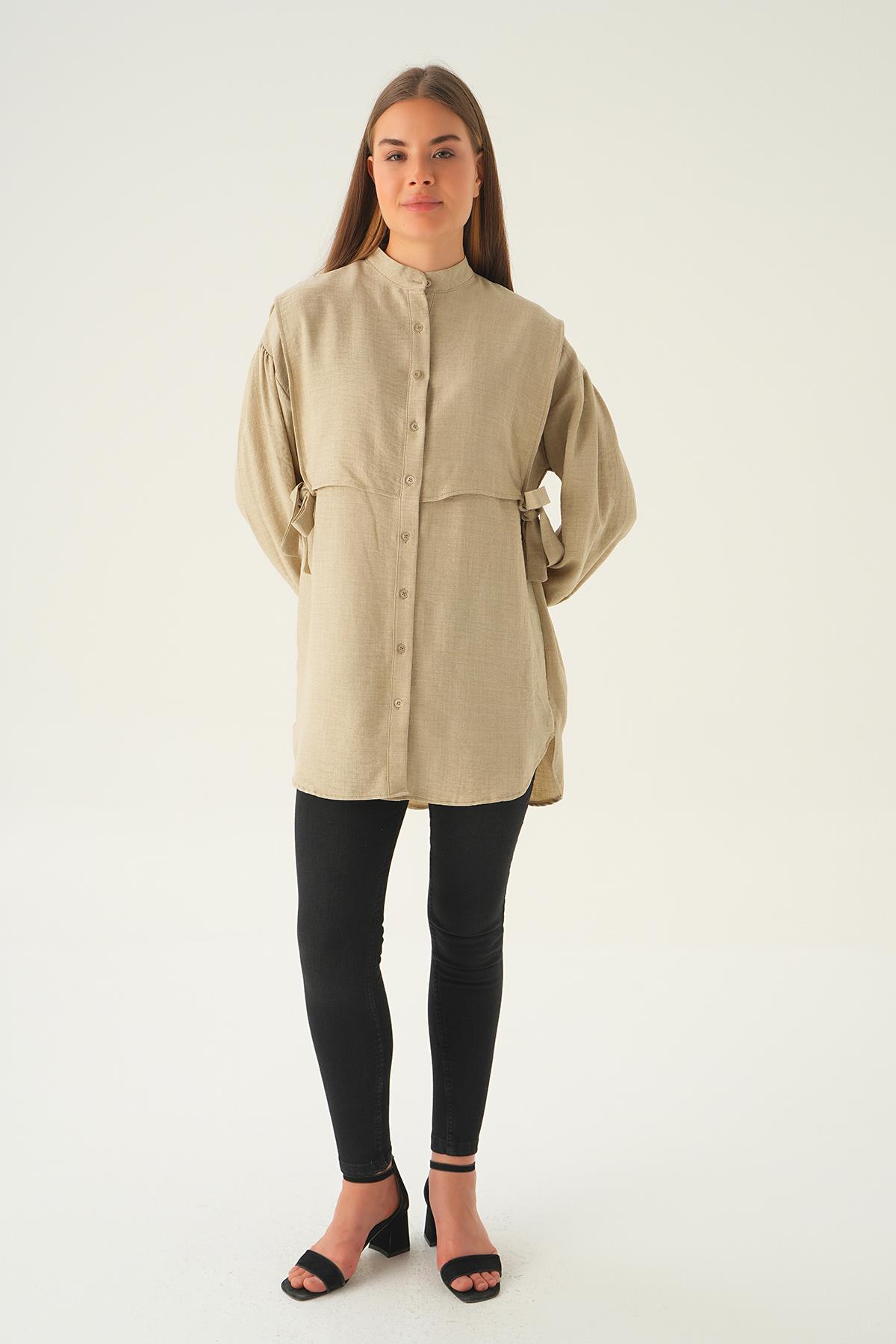 Taş Yan Bağlamalı Tunik 6836A - 3