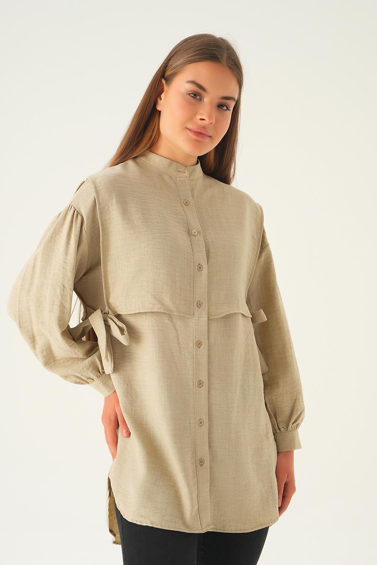 Taş Yan Bağlamalı Tunik 6836A - 4