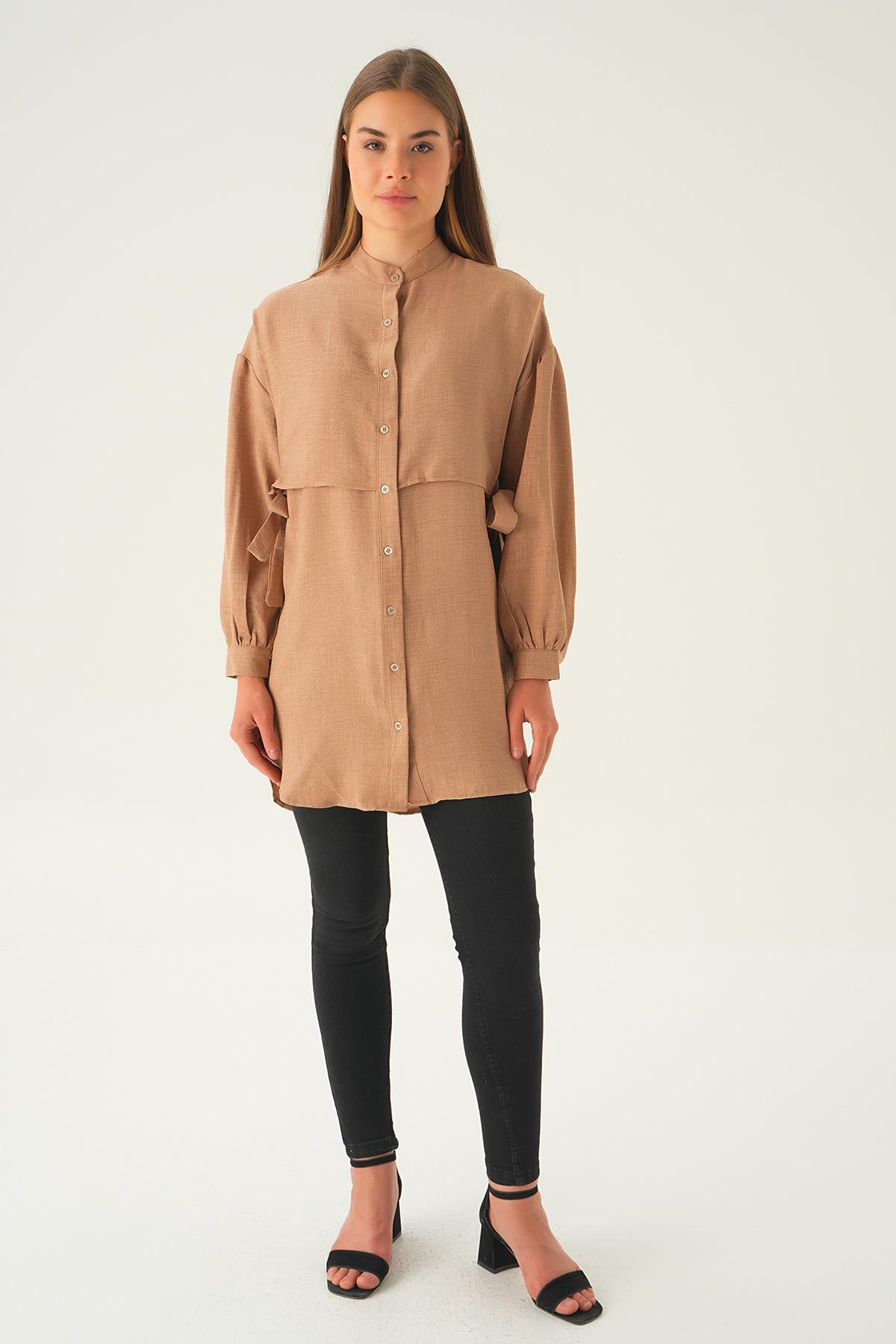 Vizon Yan Bağlamalı Tunik 6836A - 2