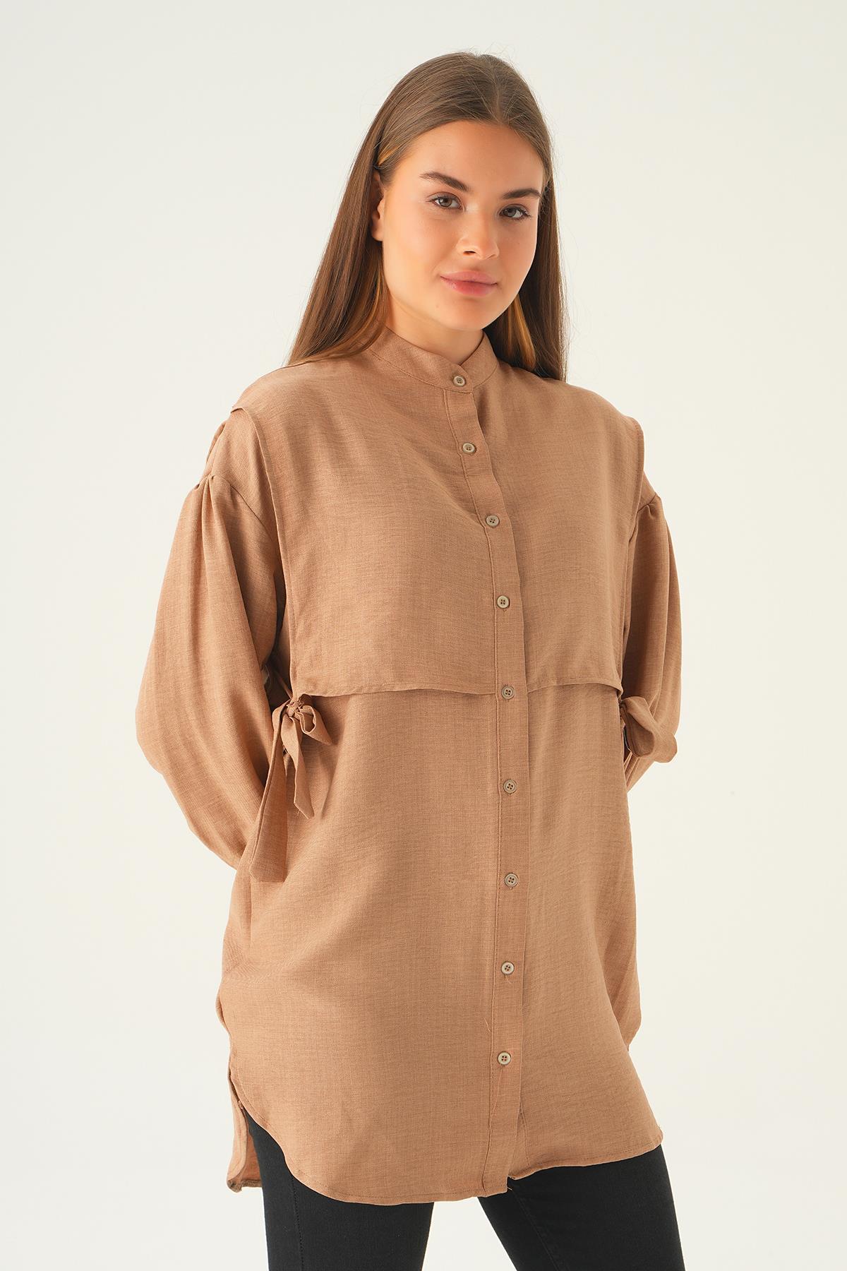 Vizon Yan Bağlamalı Tunik 6836A - 4