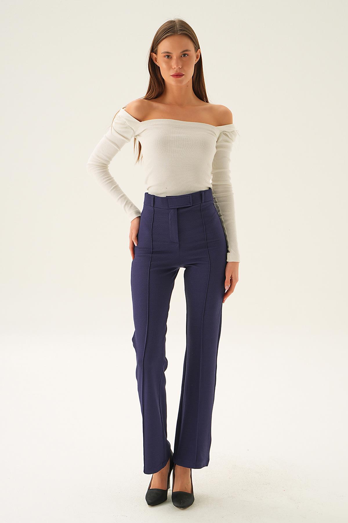 Laci Bel Detay Çımalı Pantolon 6874A - 1