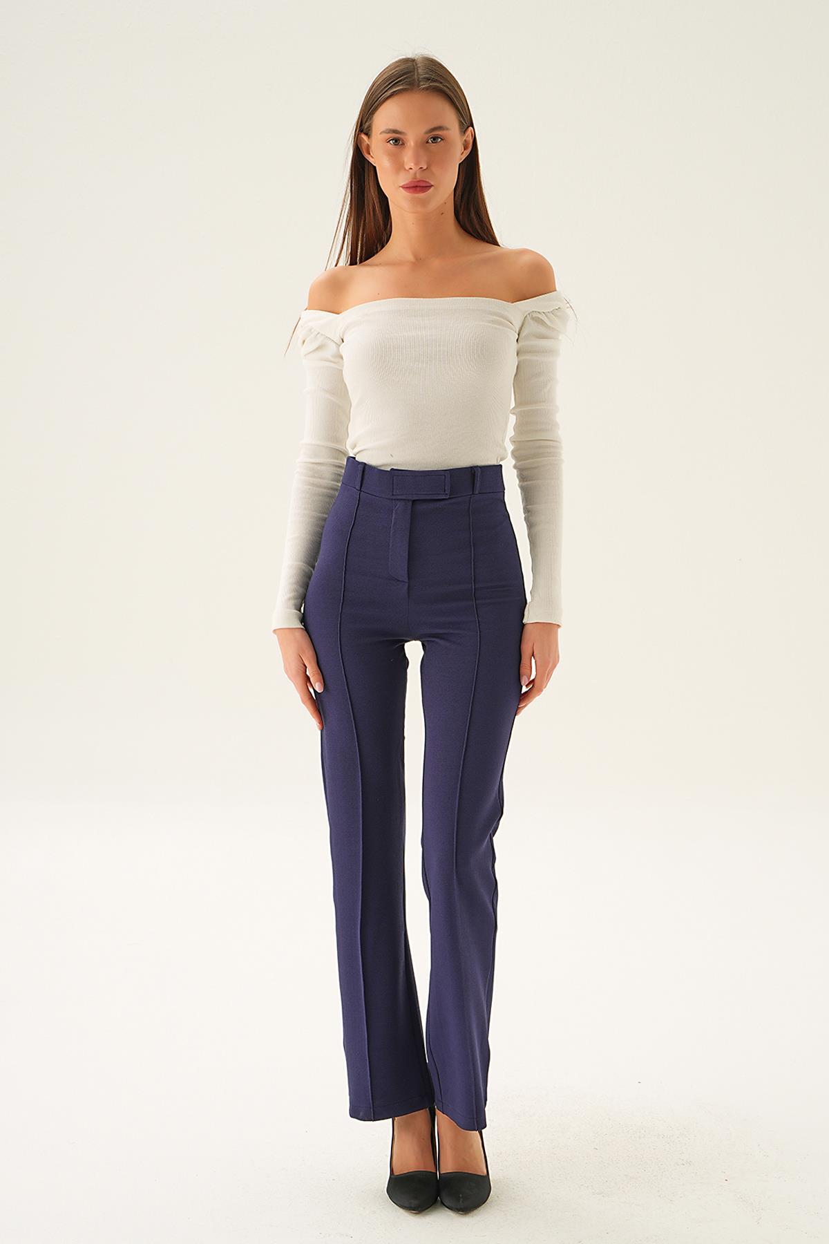 Laci Bel Detay Çımalı Pantolon 6874A - 6