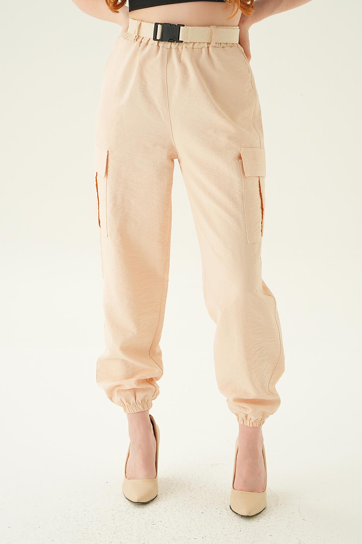 Taş Kemerli Paraşüt Pantolon 6888A - 3