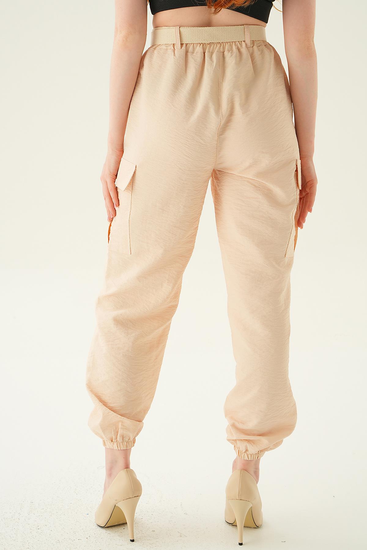 Taş Kemerli Paraşüt Pantolon 6888A - 5