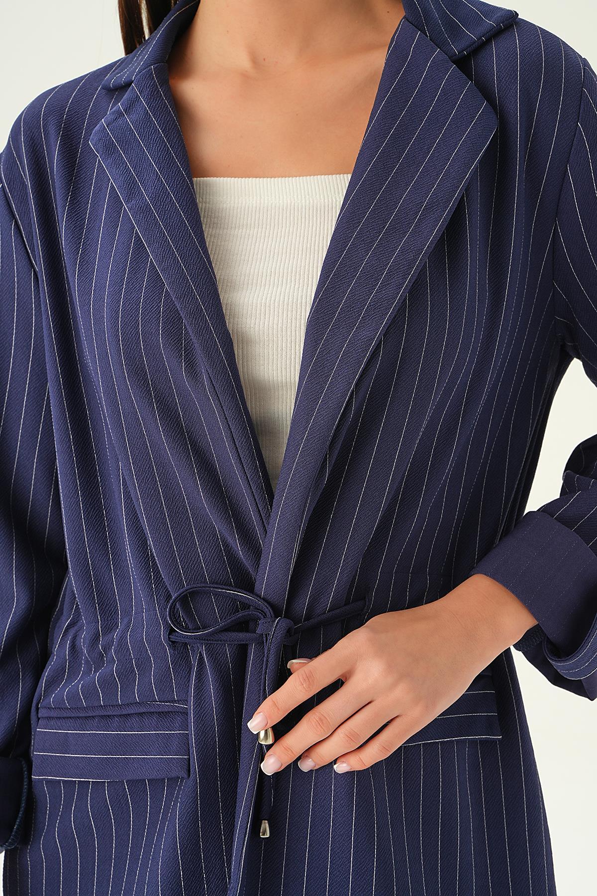 Laci Bel Bağlama Detay Ceket 6900A - 2