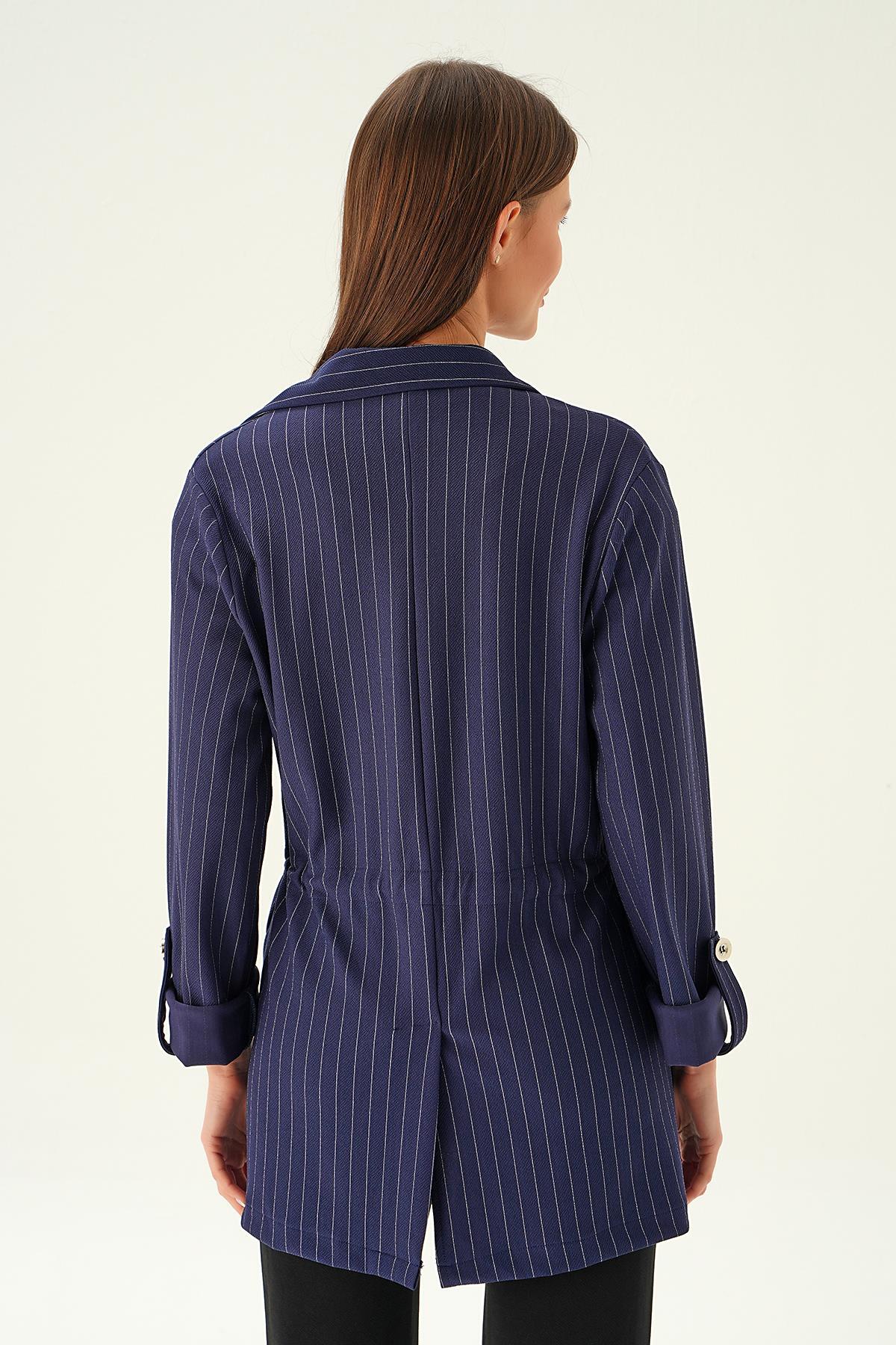 Laci Bel Bağlama Detay Ceket 6900A - 5