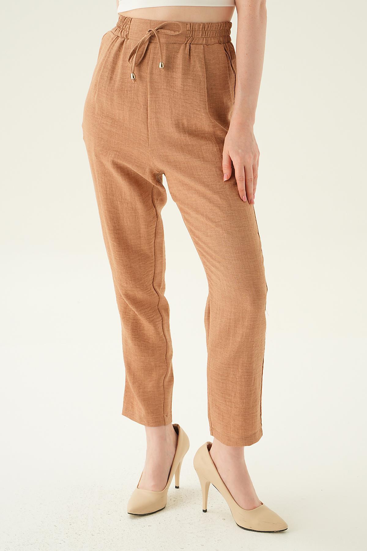 Vizon Bel Lastik Havuç Pantolon 6904A - 1