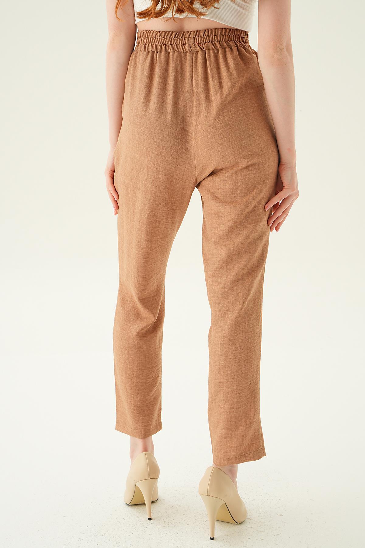 Vizon Bel Lastik Havuç Pantolon 6904A - 5