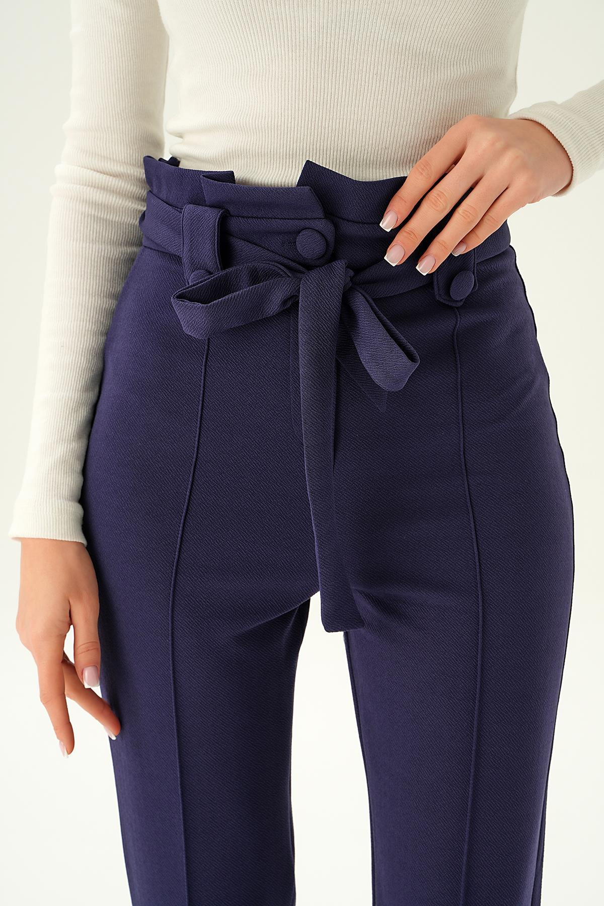 Laci Düğme Detay Havuç Pantolon 6921A - 5