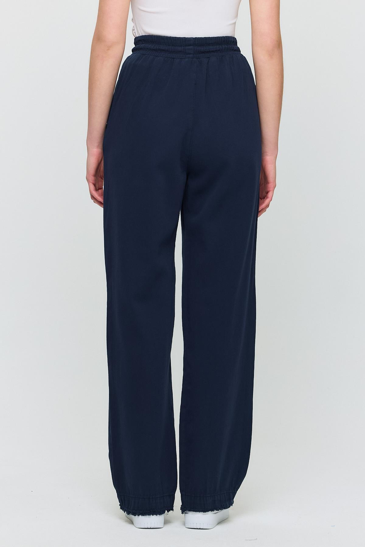 7022 Gronigen Bağcık Beli Lastikli Pantolon Laci - 5