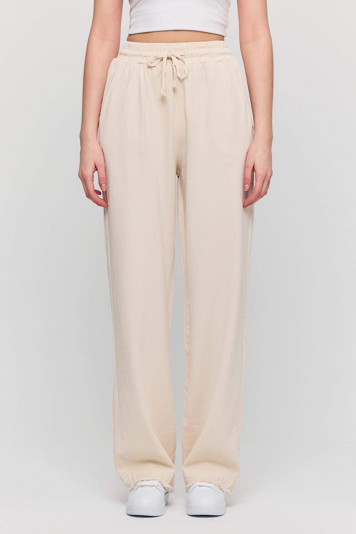 Taş Gronigen Bağcık Beli Lastikli Pantolon 7022 - 2