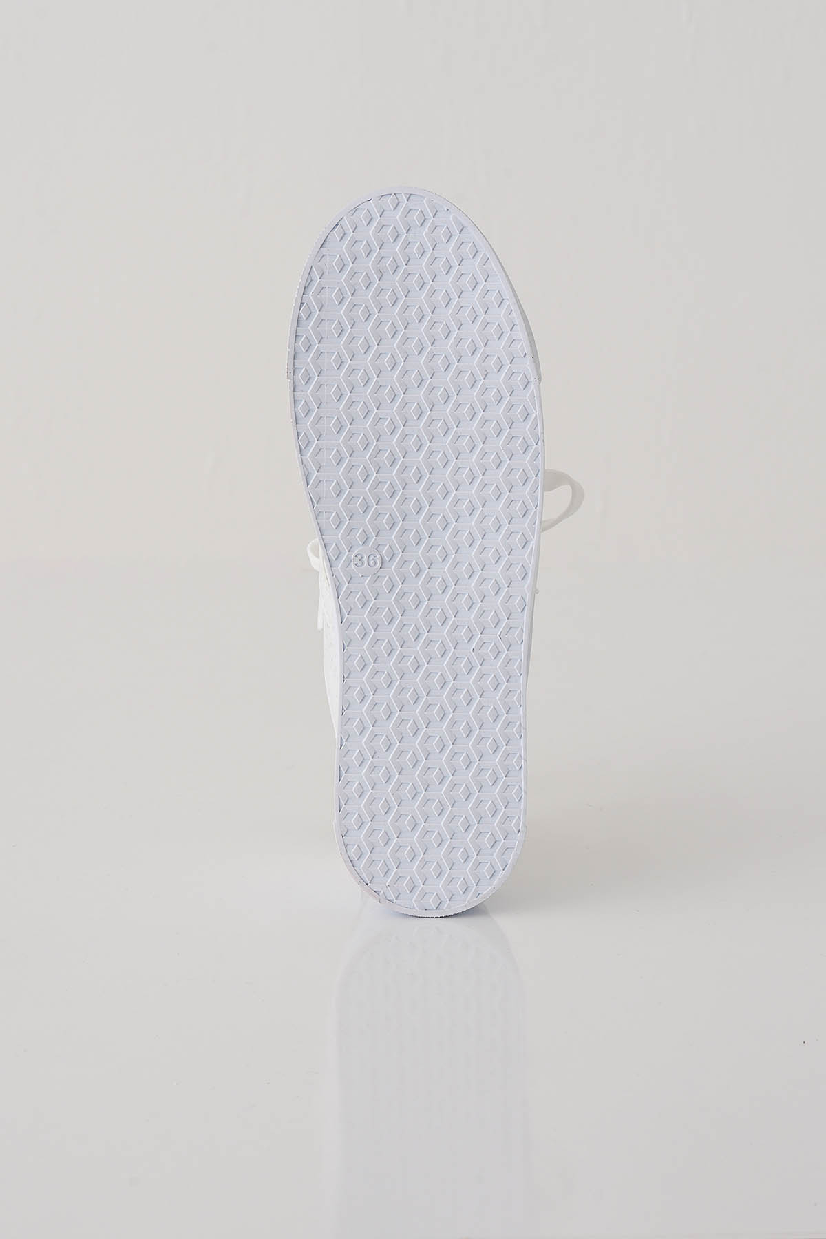 Beyaz Çizgili Ayakkabı 7033 - 4