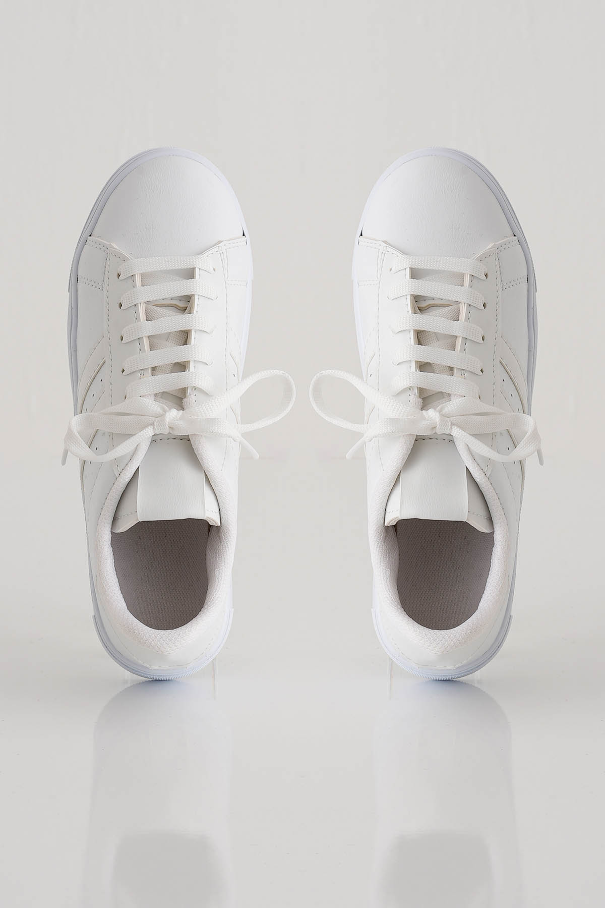 Beyaz Çizgili Ayakkabı 7033 - 5