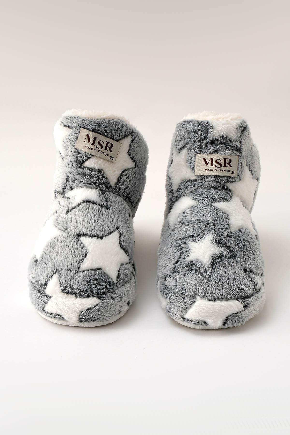 7036 Yıldız Detay Ev Botu Gri - 1