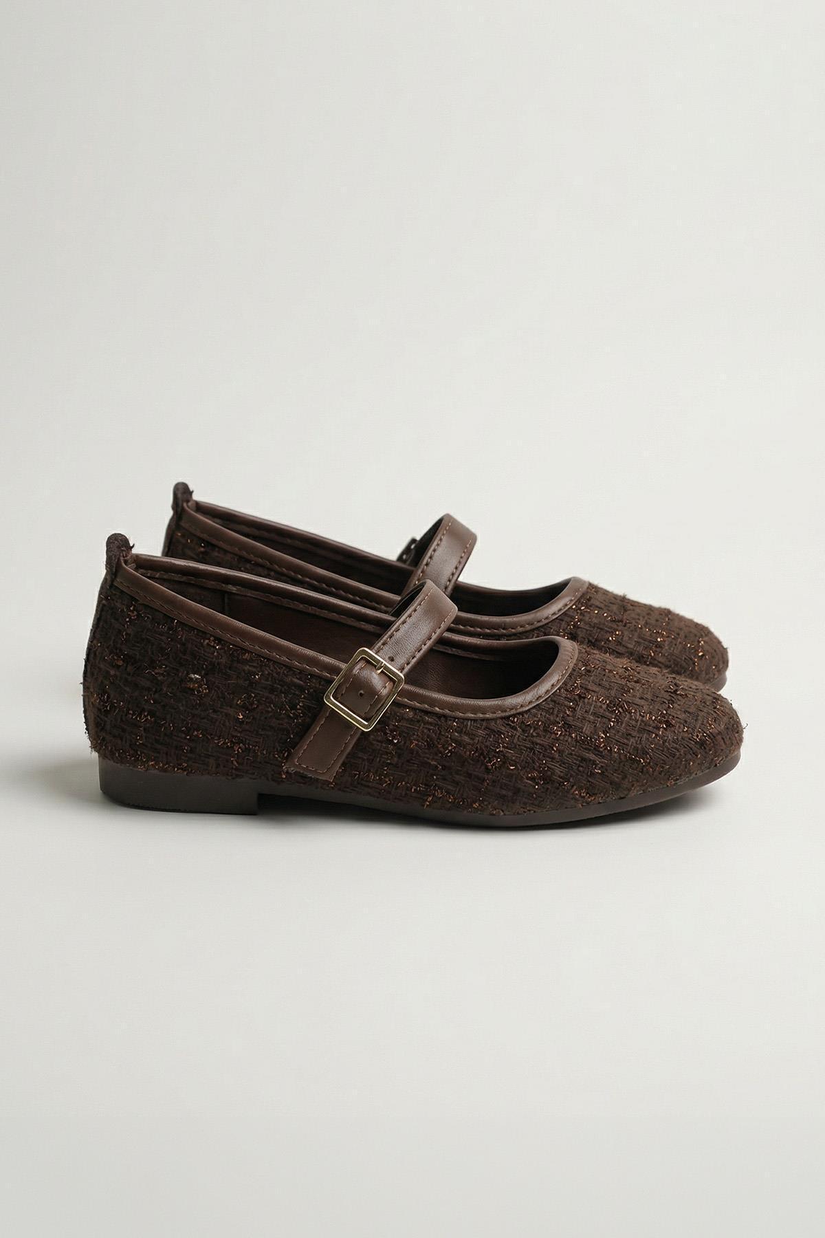 Kahve Simli Kemerli Babet 7045 - RAYS