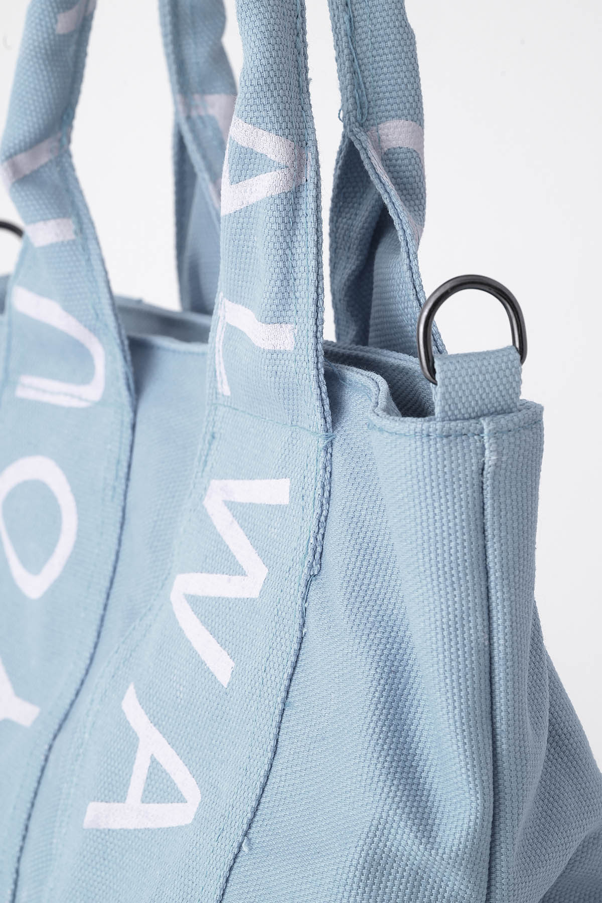 Mavi Baskılı Kanvas Çanta 7063 - 4