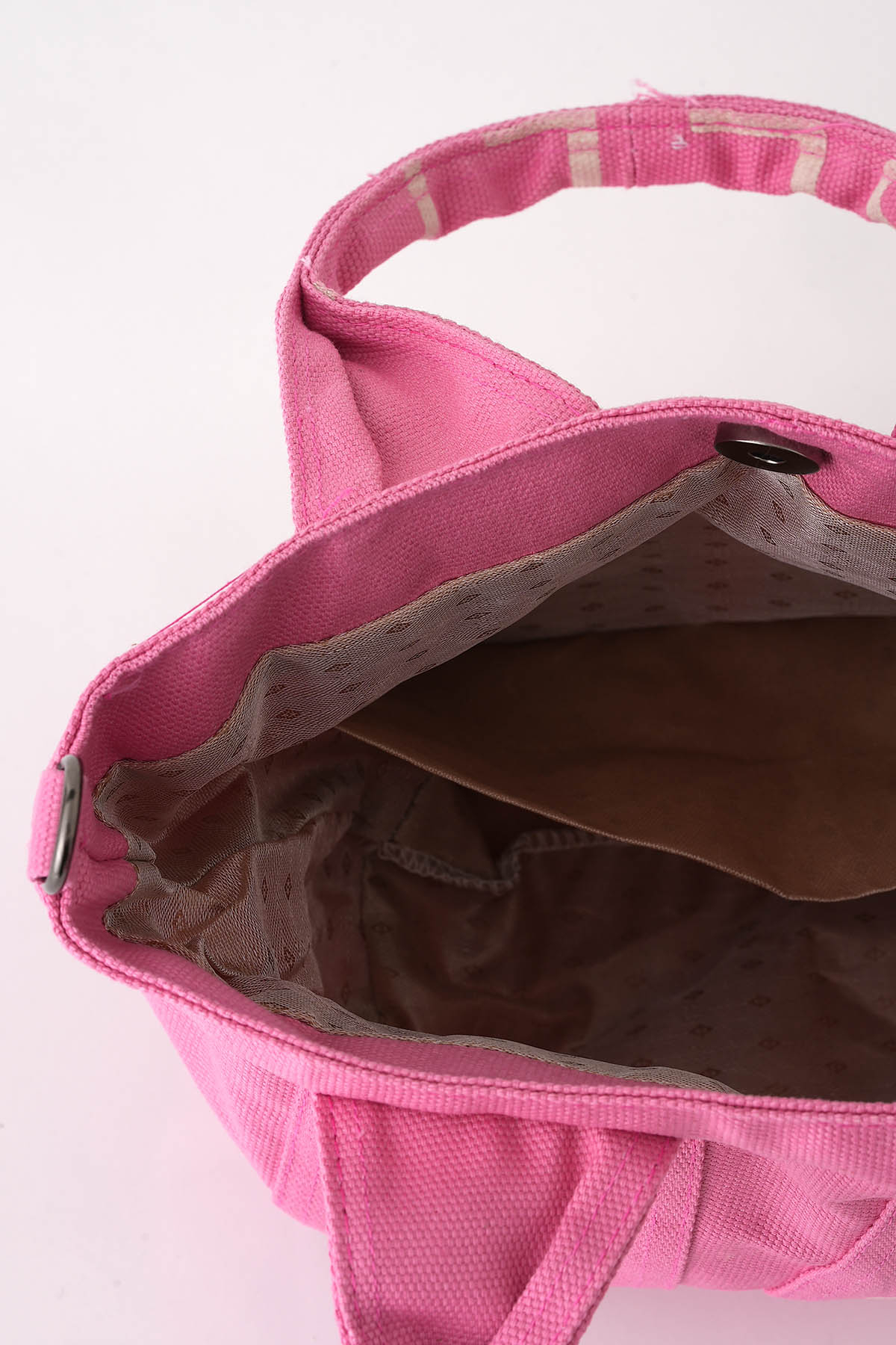 Pembe Baskılı Kanvas Çanta 7063 - 5